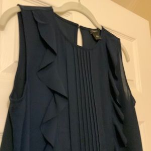 Ann Taylor navy blouse